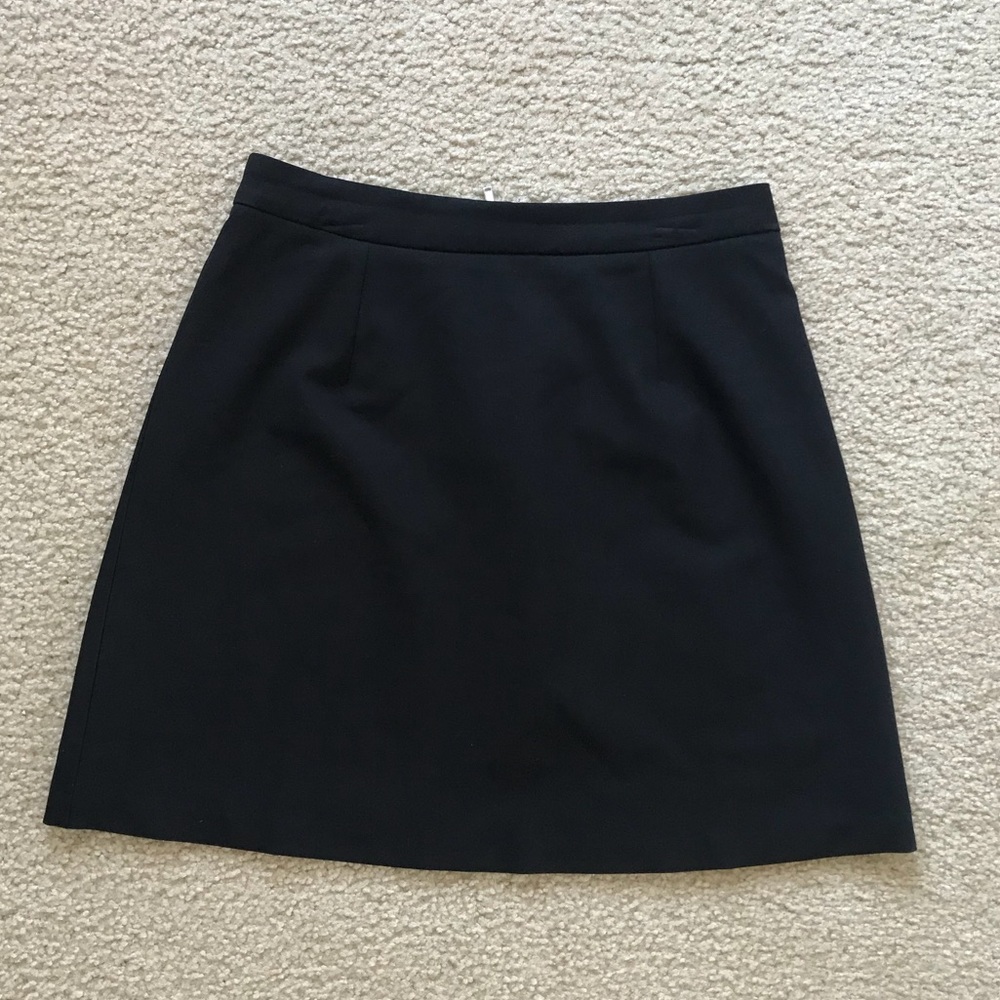 Black A-line skirt